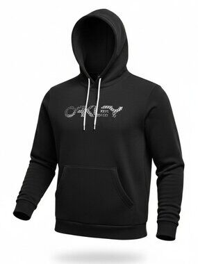 OAKLEY black logo hoodie sweatshirt regular fit medium